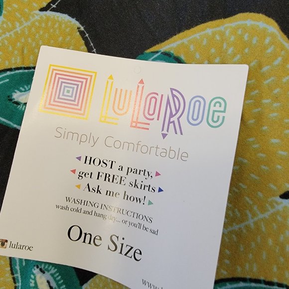 Rare LuLaRoe One Size OS Legging Kiwi Tree Fruit Green Black Soft Rare - Picture 8 of 10